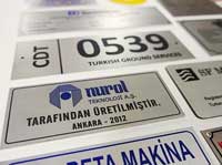 Serigrafi Metal Etiket